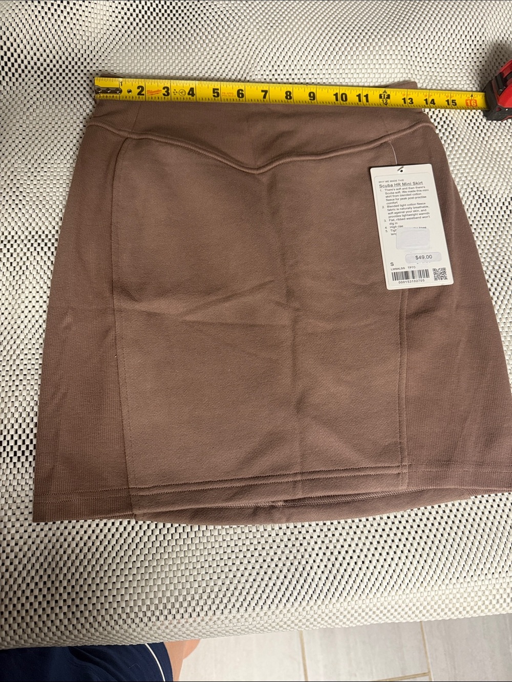 lululemon athletica Brown Knit Mini Skirt